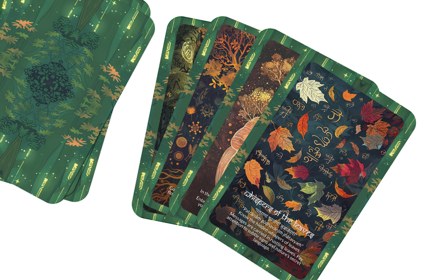 Forest Mantra – A Nature Spirit Oracle Deck – 22 Oracle Cards – Whispers from the Green World