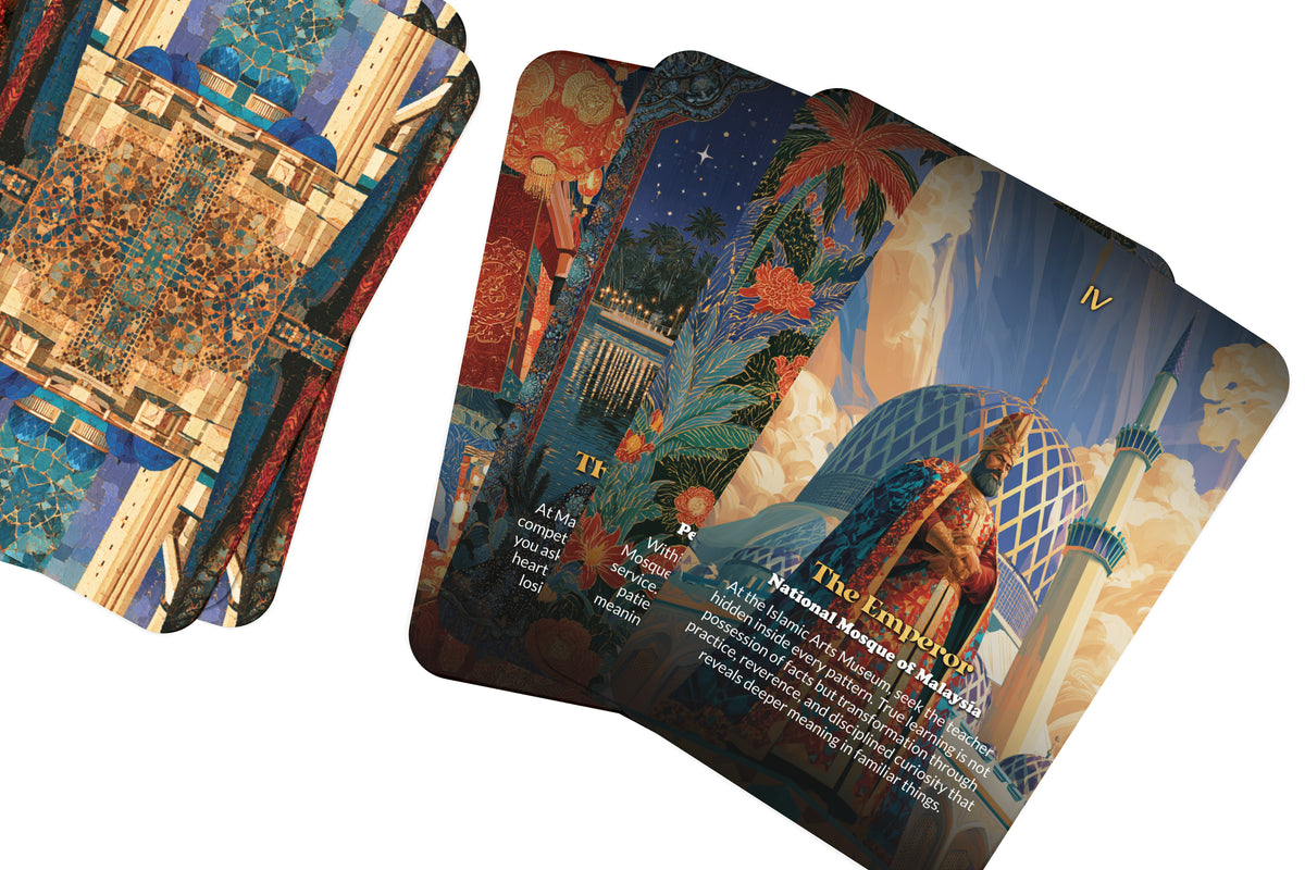 The Tarot of Kuala Lumpur – A Tropical Heritage Tarot Deck – 22 Tarot Cards – Temples, Towers, and Malaysian Spirit