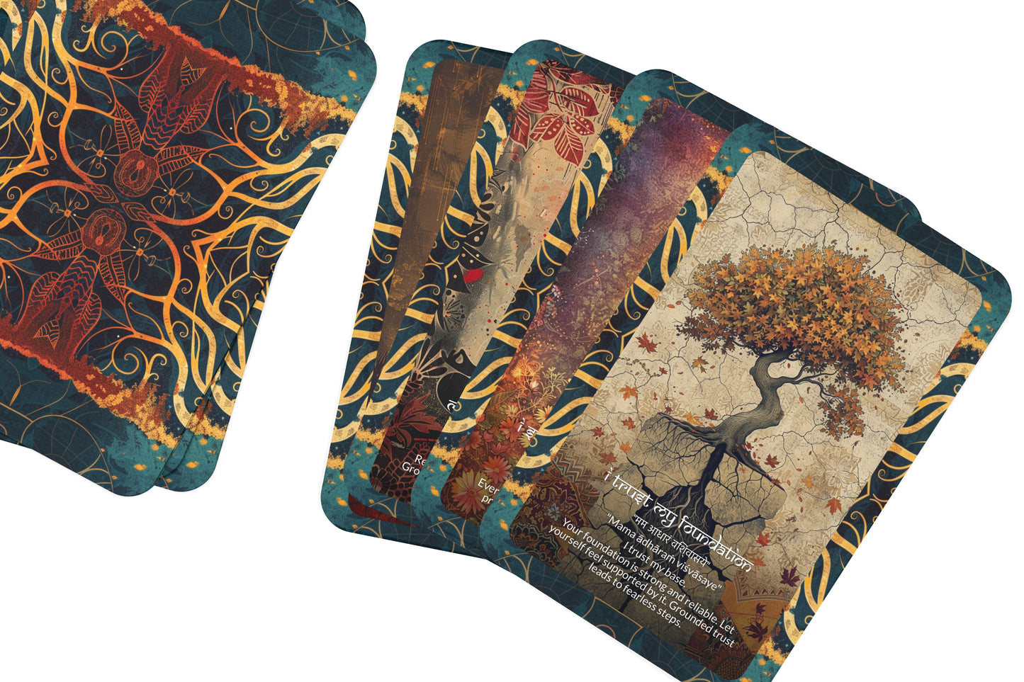 Root (Grounding) Mantra – A Stability Oracle Deck – 22 Oracle Cards – Anchoring into Earth Power