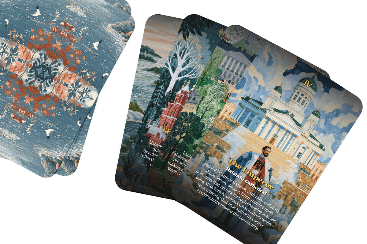 The Tarot of Helsinki – A Nordic Nature Tarot Deck – 22 Tarot Cards – Forests, Sea, and Finnish Mysticism