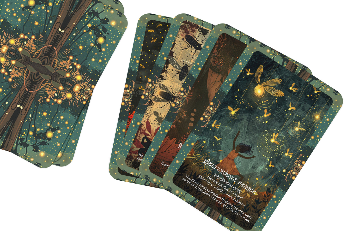 Firefly Mantra (Inner Spark) – A Light Within Oracle Deck – 22 Oracle Cards – Illuminating the Darkness