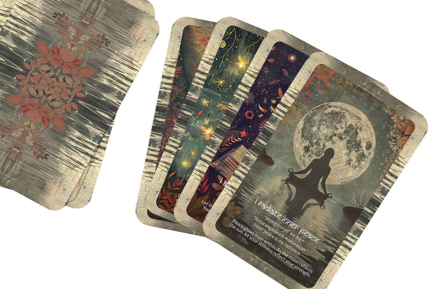 Full Moon Mantra – A Lunar Oracle Deck – 22 Oracle Cards – Illumination, Completion, and Release