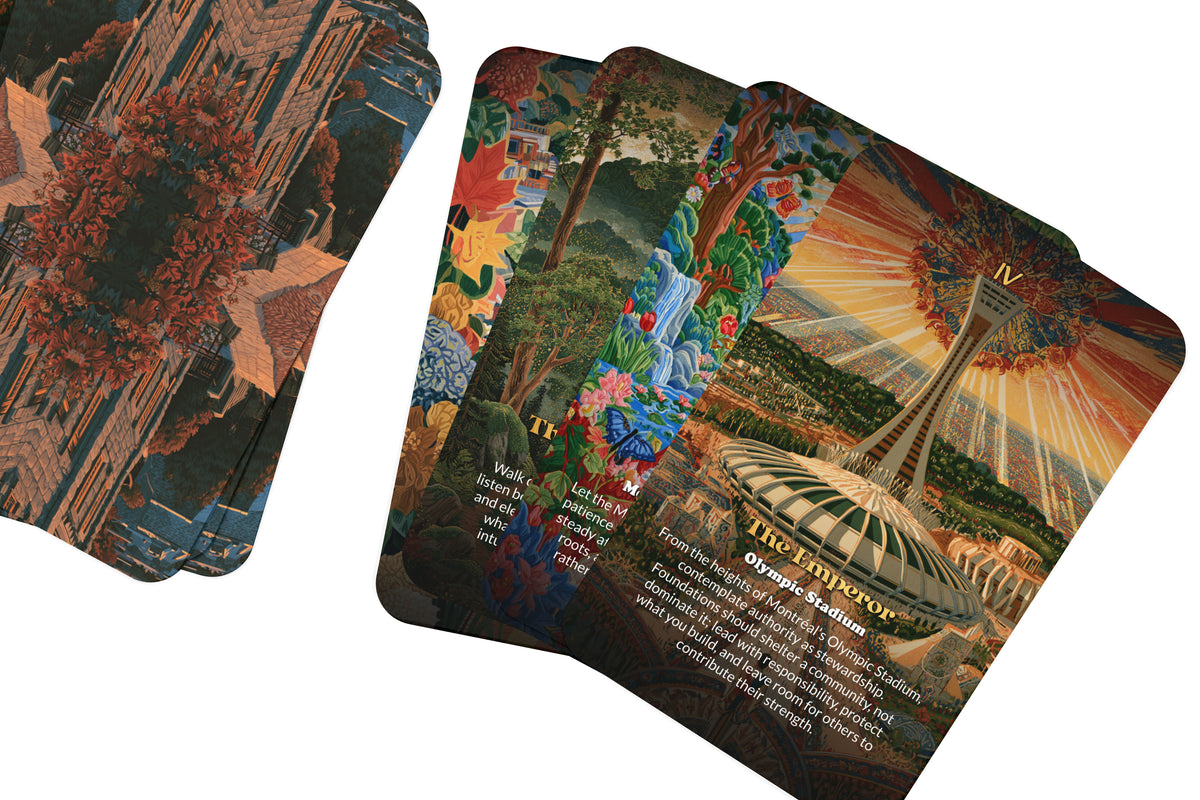 The Tarot of Montreal – A French Canadian Tarot Deck – 22 Tarot Cards – Heritage, Art, and Northern Spirit