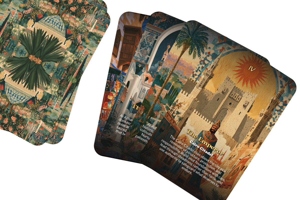 The Tarot of Cairo – An Ancient Egyptian Tarot Deck – 22 Tarot Cards – Mysteries of the Nile and the Pharaohs