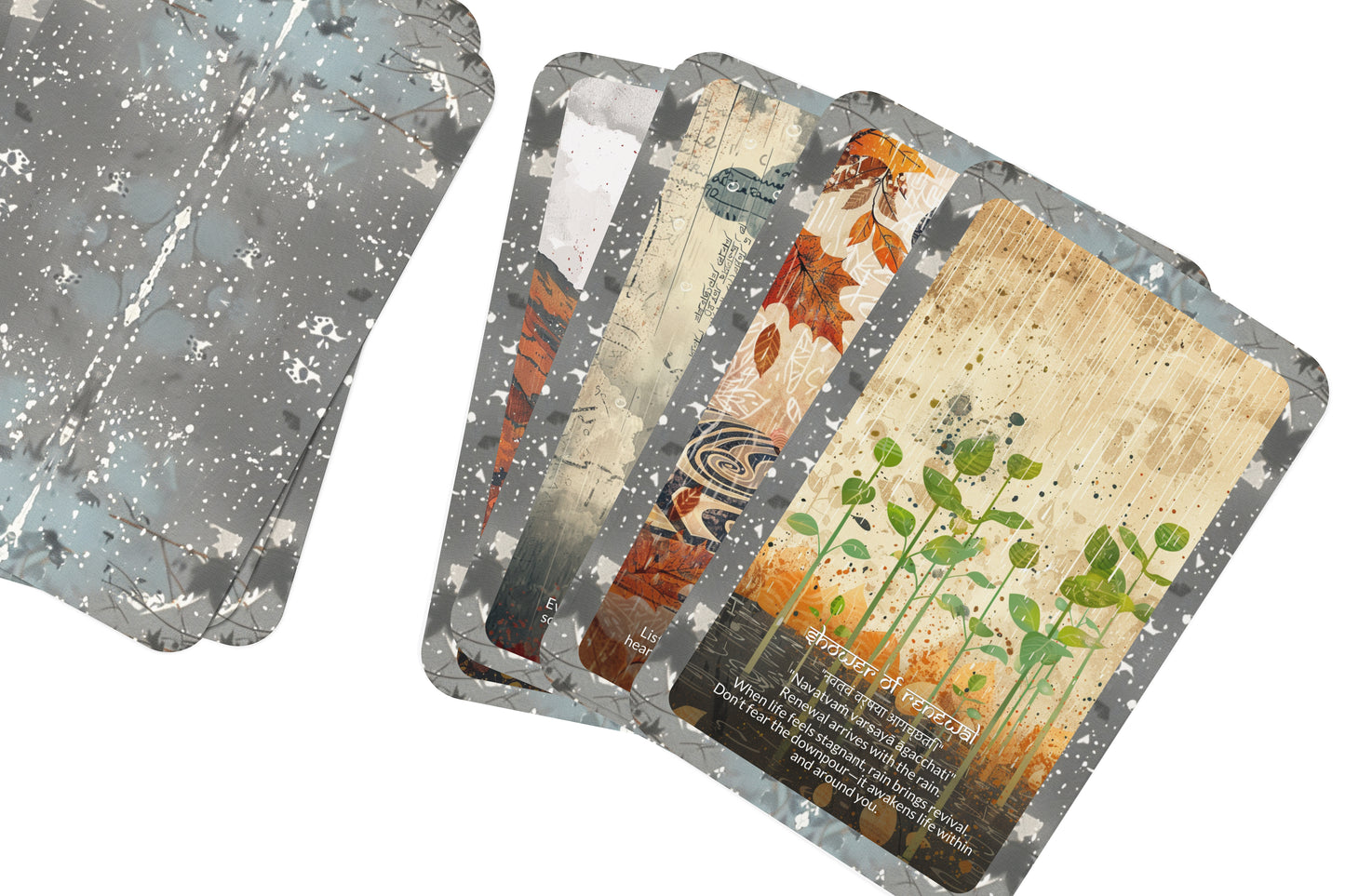 Rain Mantra – A Blessing Waters Oracle Deck – 22 Oracle Cards – Renewal Through Sacred Showers