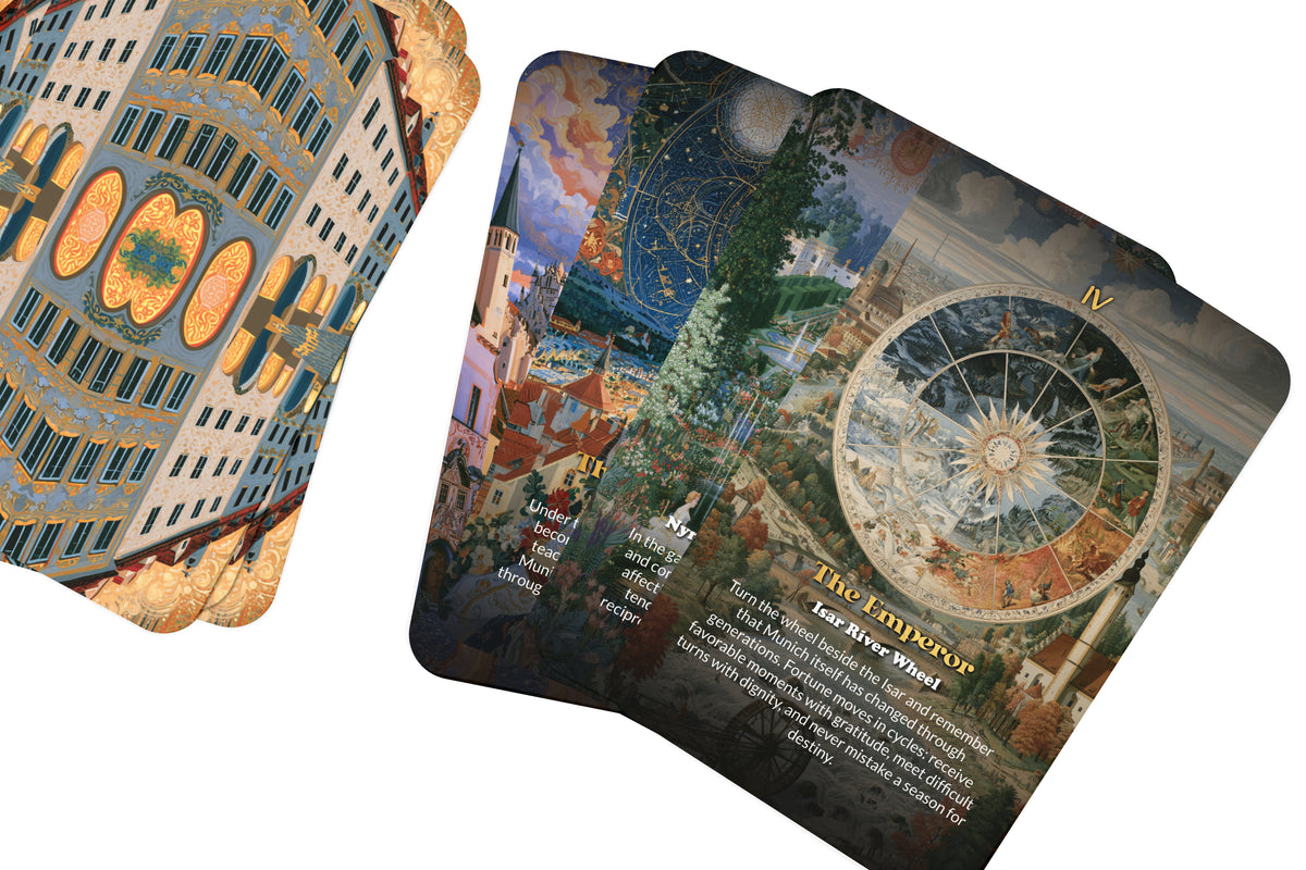 The Tarot of Munich – A Bavarian Heritage Tarot Deck – 22 Tarot Cards – Alpine Traditions and Germanic Spirit