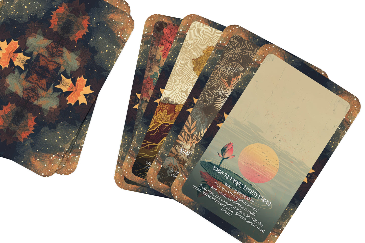 Silence Mantra – A Stillness Oracle Deck – 22 Oracle Cards – Truth in the Quiet Spaces