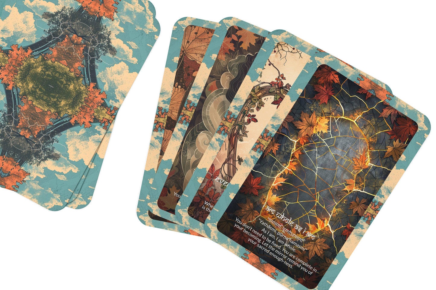 Mirror Mantra – A Reflection Oracle Deck – 22 Oracle Cards – Seeing the Self in All Things