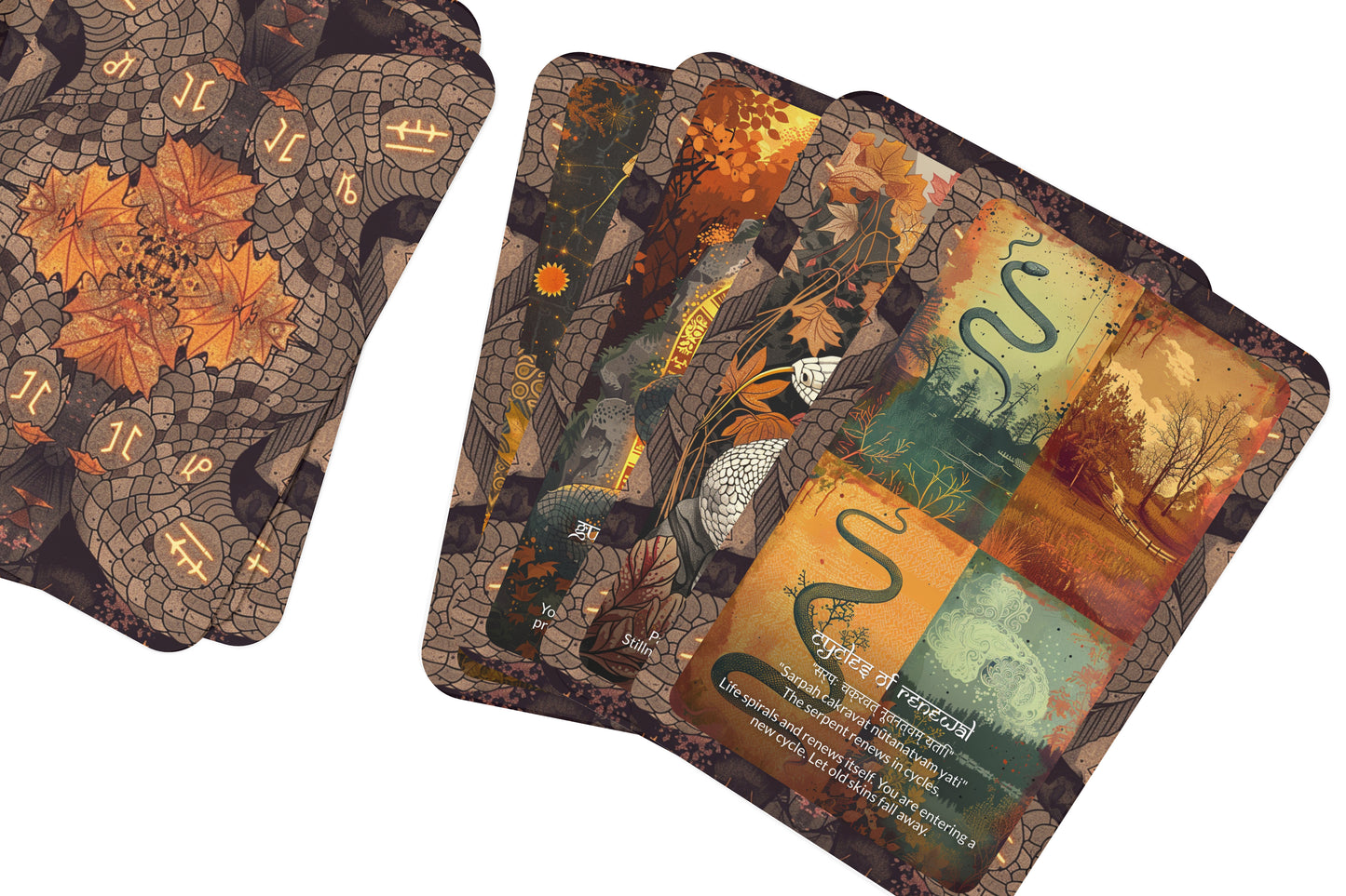 Snake Serpent Mantra – A Kundalini Awakening Oracle Deck – 22 Oracle Cards – Transformation Through Sacred Power