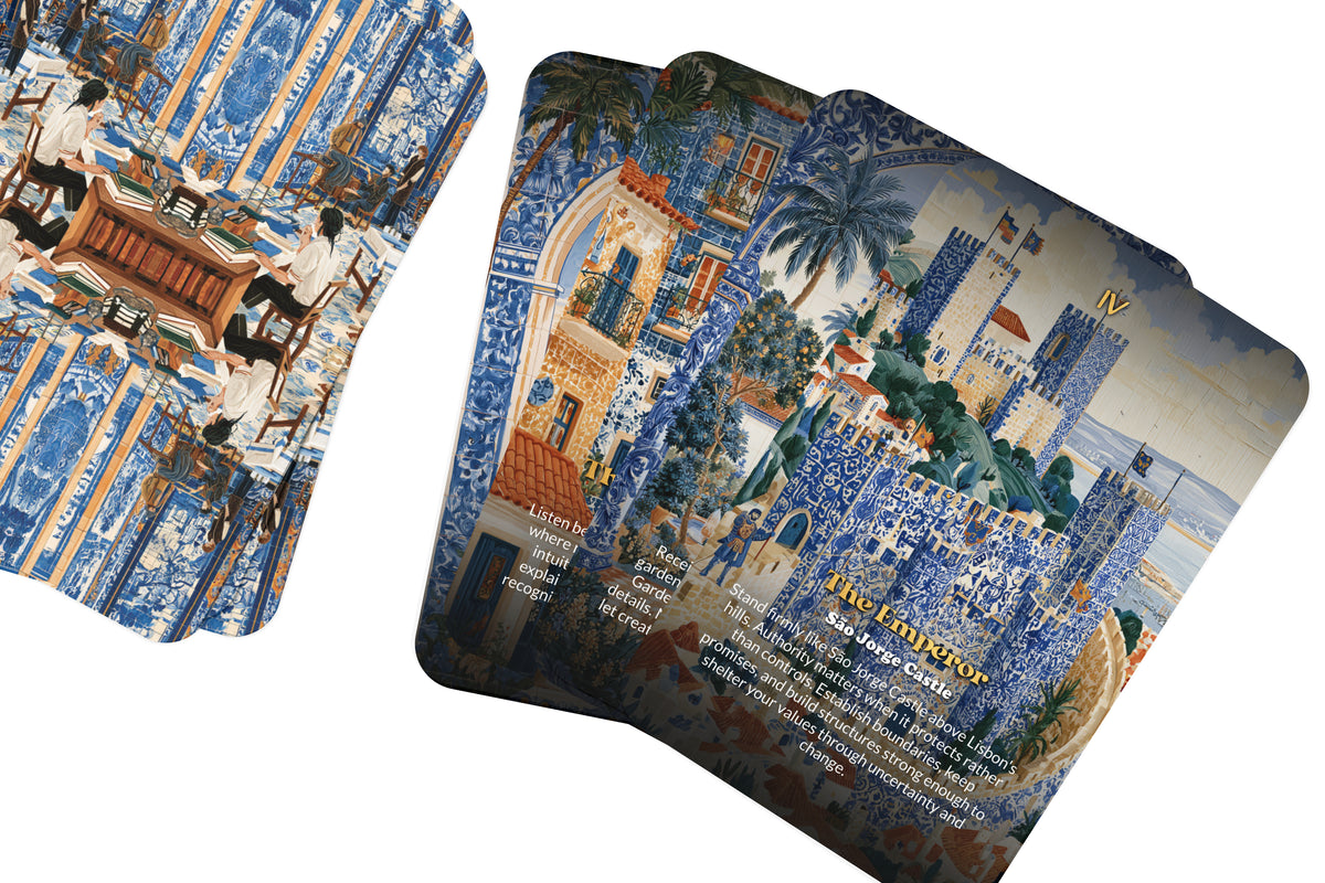 The Tarot of Lisbon – A Portuguese Soul Tarot Deck – 22 Tarot Cards – Fado, Sea, and Discoverers’ Dreams