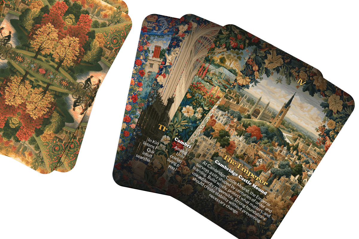 The Tarot of Cambridge – An Academic Wisdom Tarot Deck – 22 Tarot Cards – Ancient Colleges and Intellectual Discovery