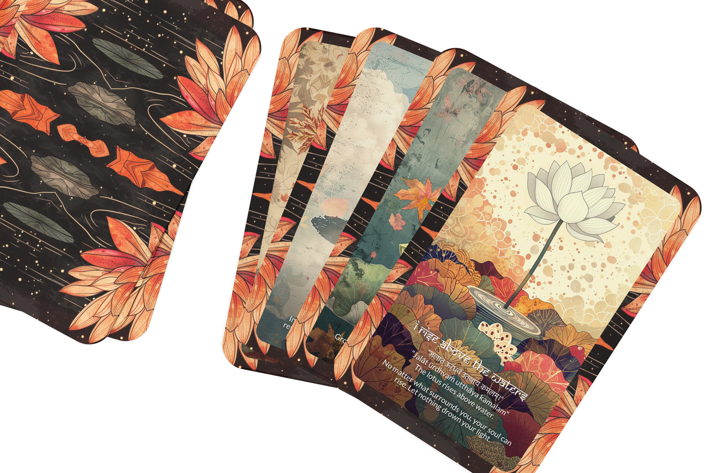 Lotus Mantra – A Spiritual Growth Oracle Deck – 22 Oracle Cards – Rising Through Sacred Mud