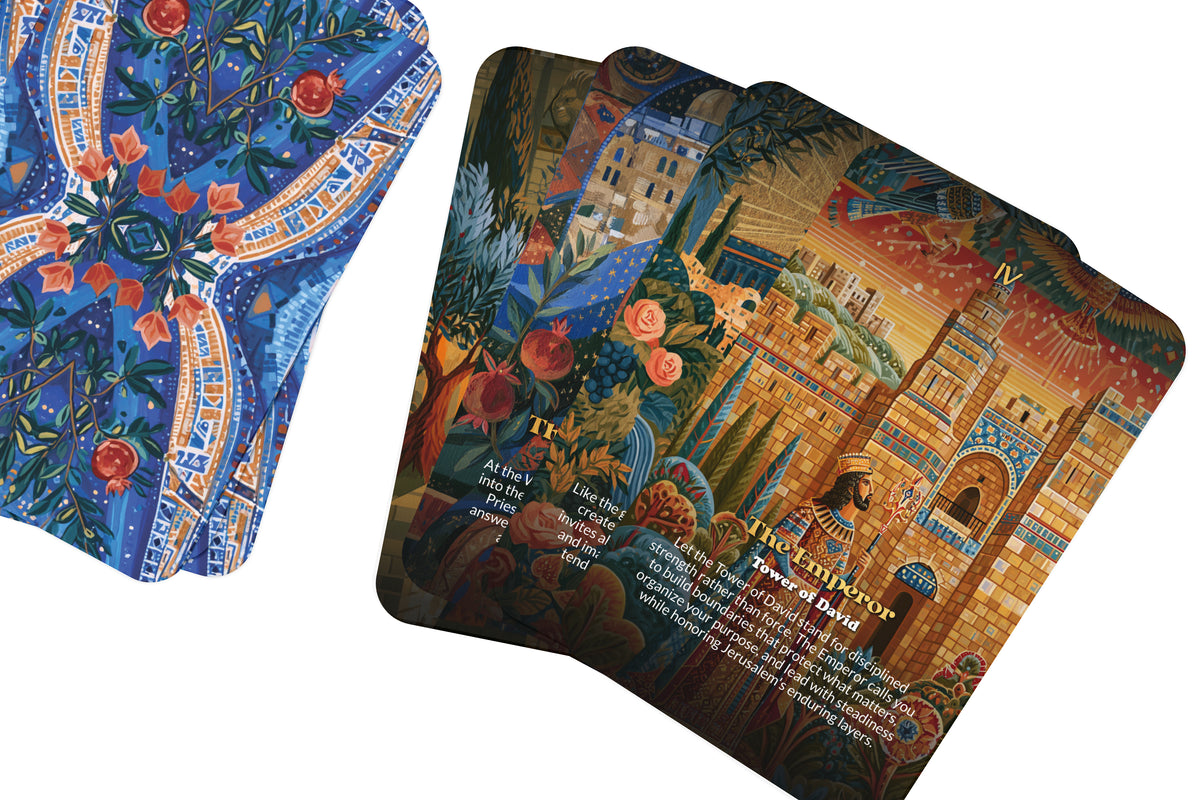 The Tarot of Jerusalem – A Sacred City Tarot Deck – 22 Tarot Cards – Ancient Faiths and Spiritual Heritage