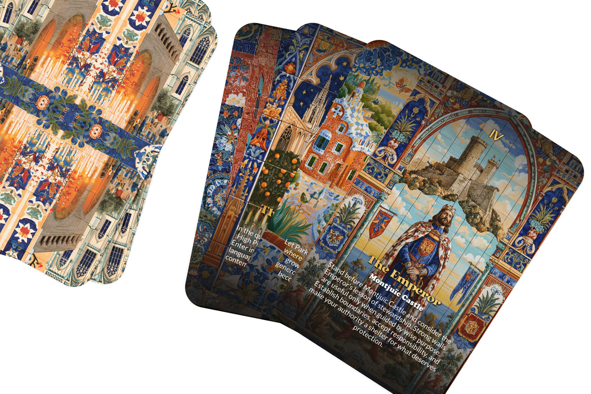 The Tarot of Barcelona – A Catalan Spirit Tarot Deck – 22 Tarot Cards – Art, Architecture, and Mediterranean Magic