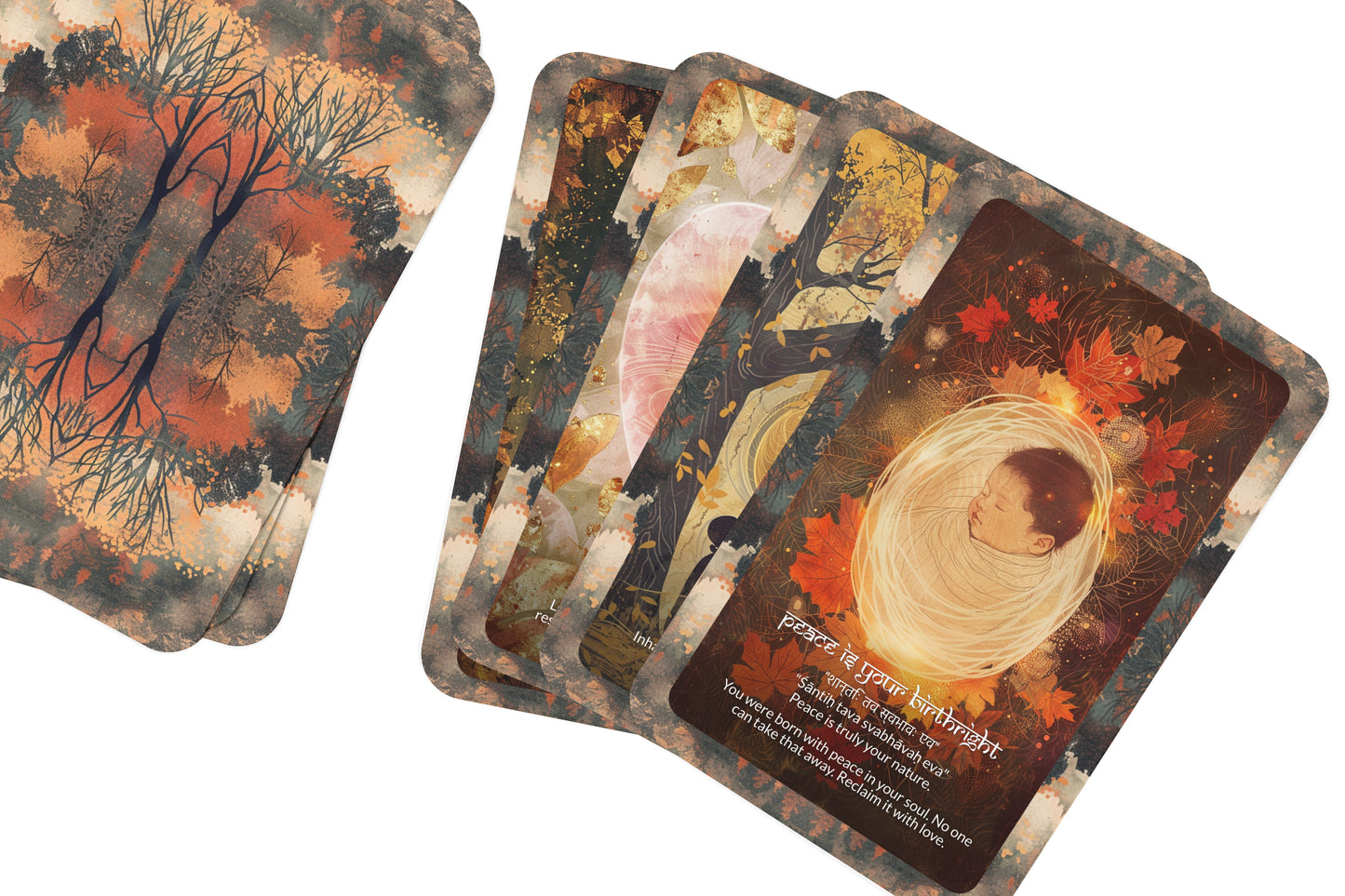 Peace Mantra – A Tranquility Oracle Deck – 22 Oracle Cards – Calm, Clarity, and Presence