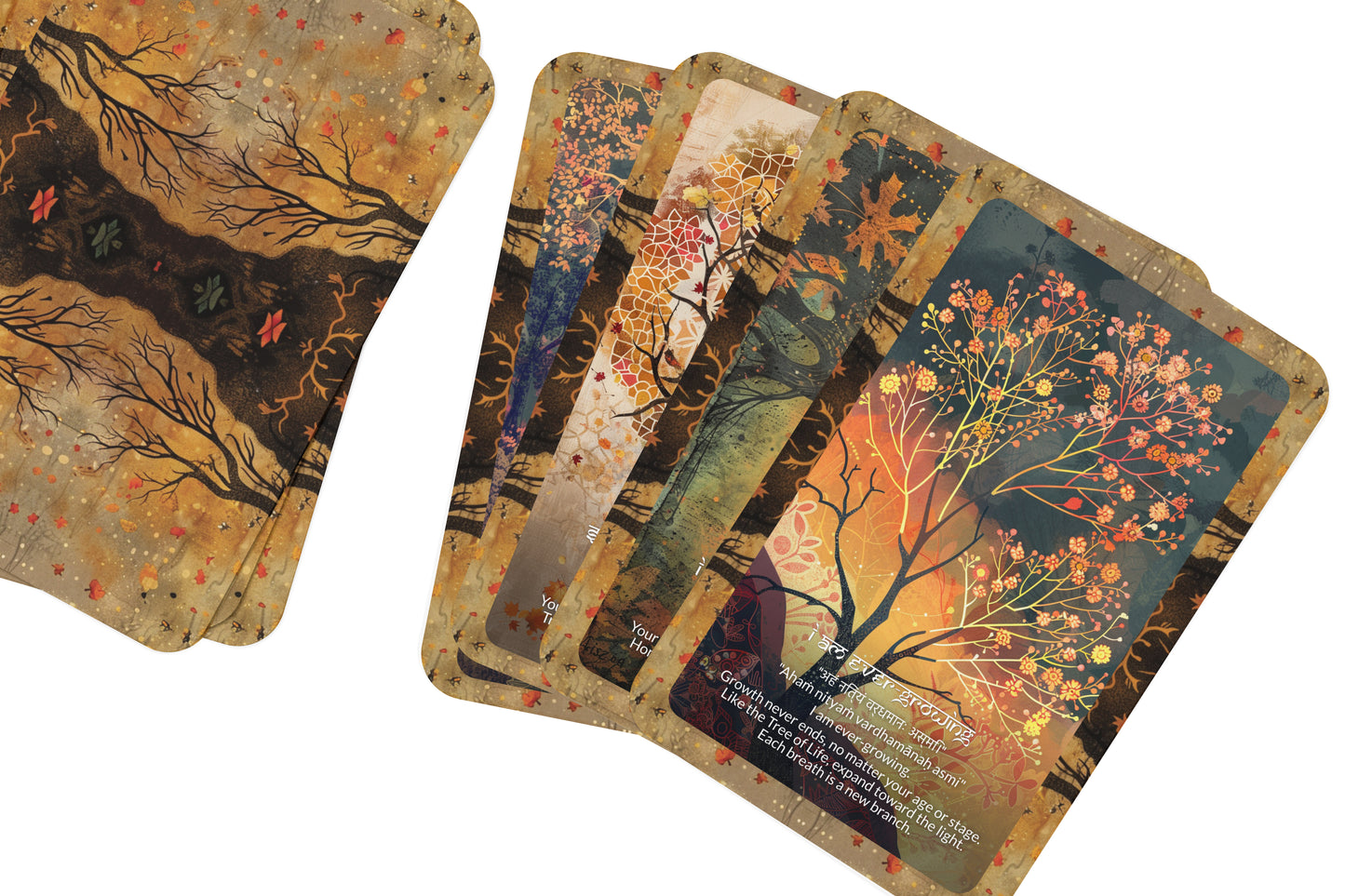Tree of Life Mantra – A Sacred Blueprint Oracle Deck – 22 Oracle Cards – Rooted in the Cosmic Design