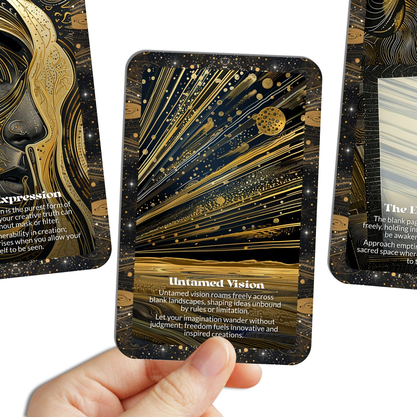 The Blank Spell – A Creative Intuition Oracle Deck – 22 Oracle Cards – Begin with Nothing, Channel Everything