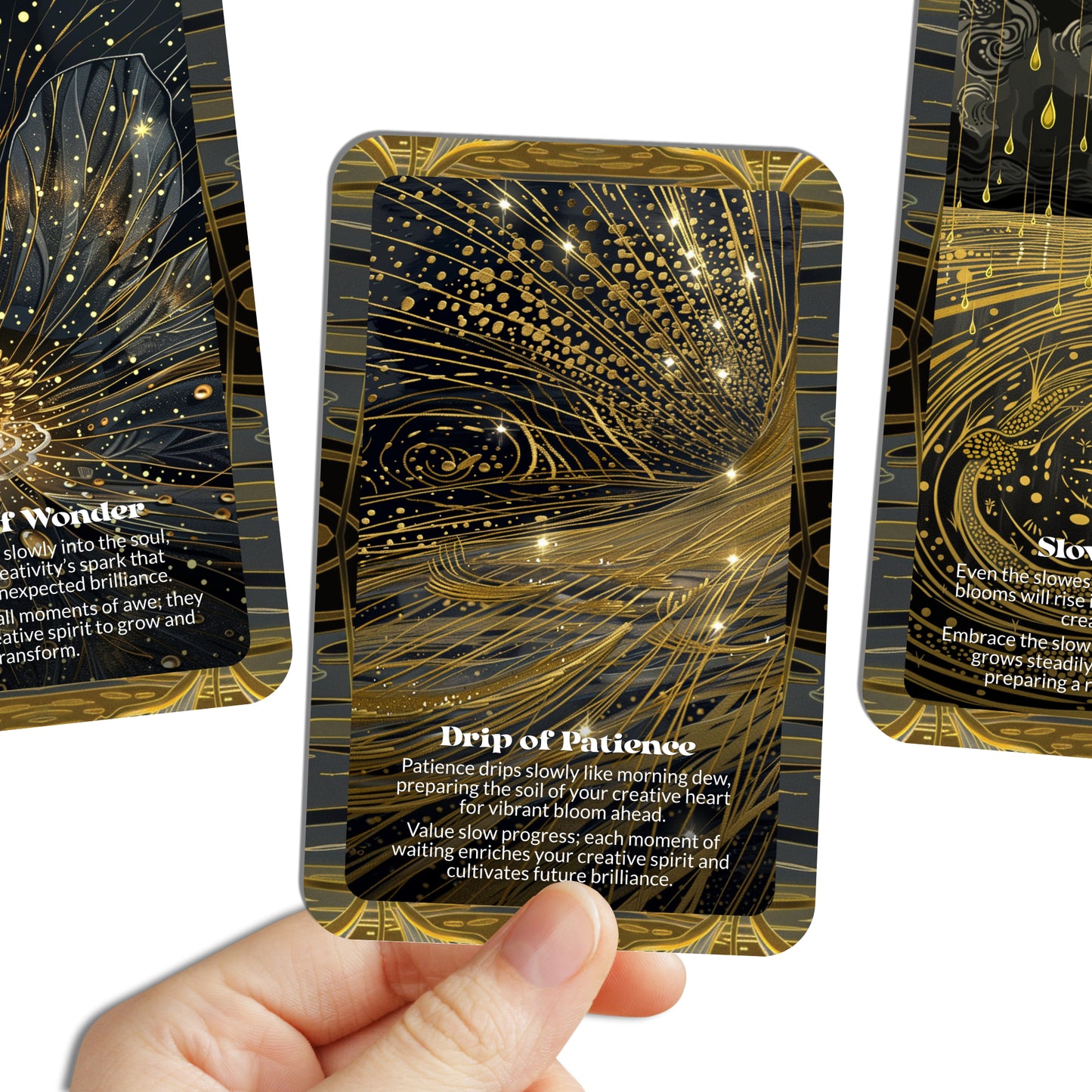 Drip & Bloom – A Creative Cycles Oracle Deck – 22 Oracle Cards – Let Inspiration Fall and Rise Again