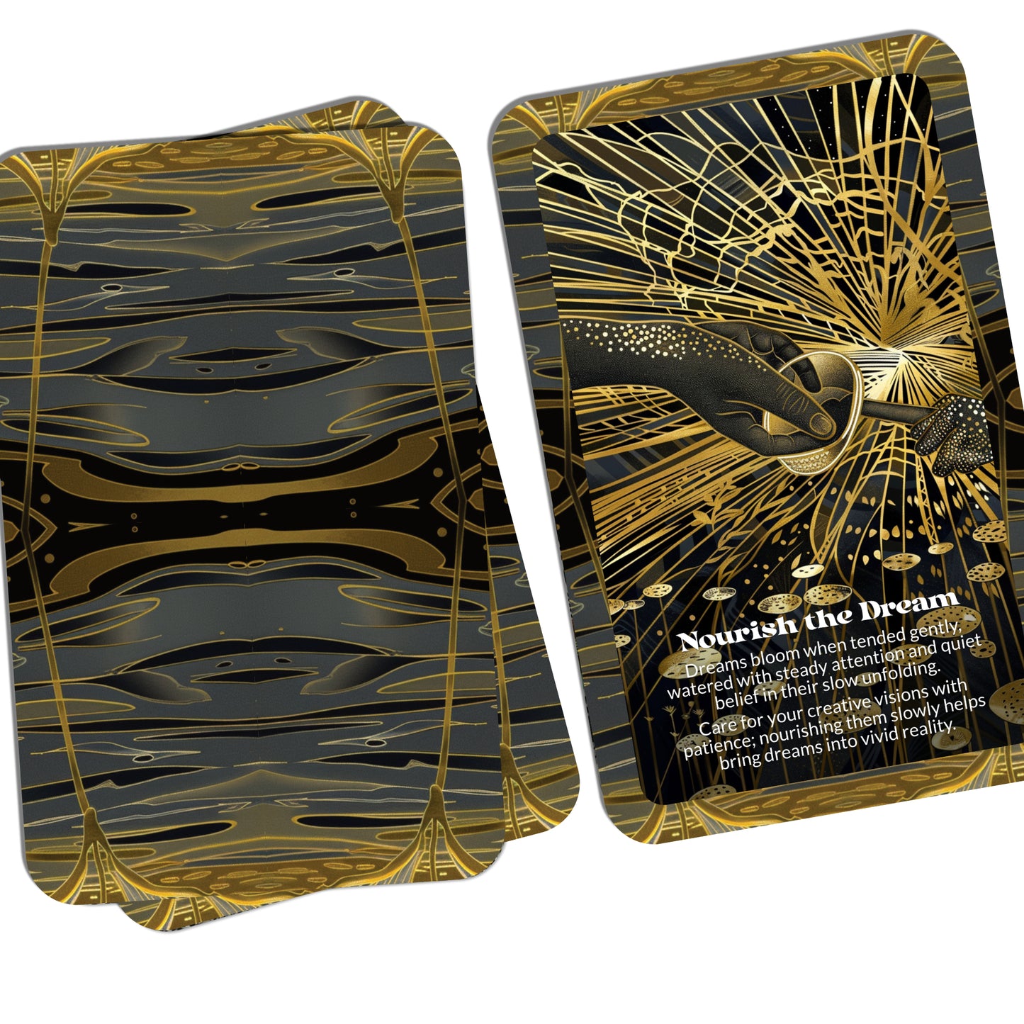 Drip & Bloom – A Creative Cycles Oracle Deck – 22 Oracle Cards – Let Inspiration Fall and Rise Again