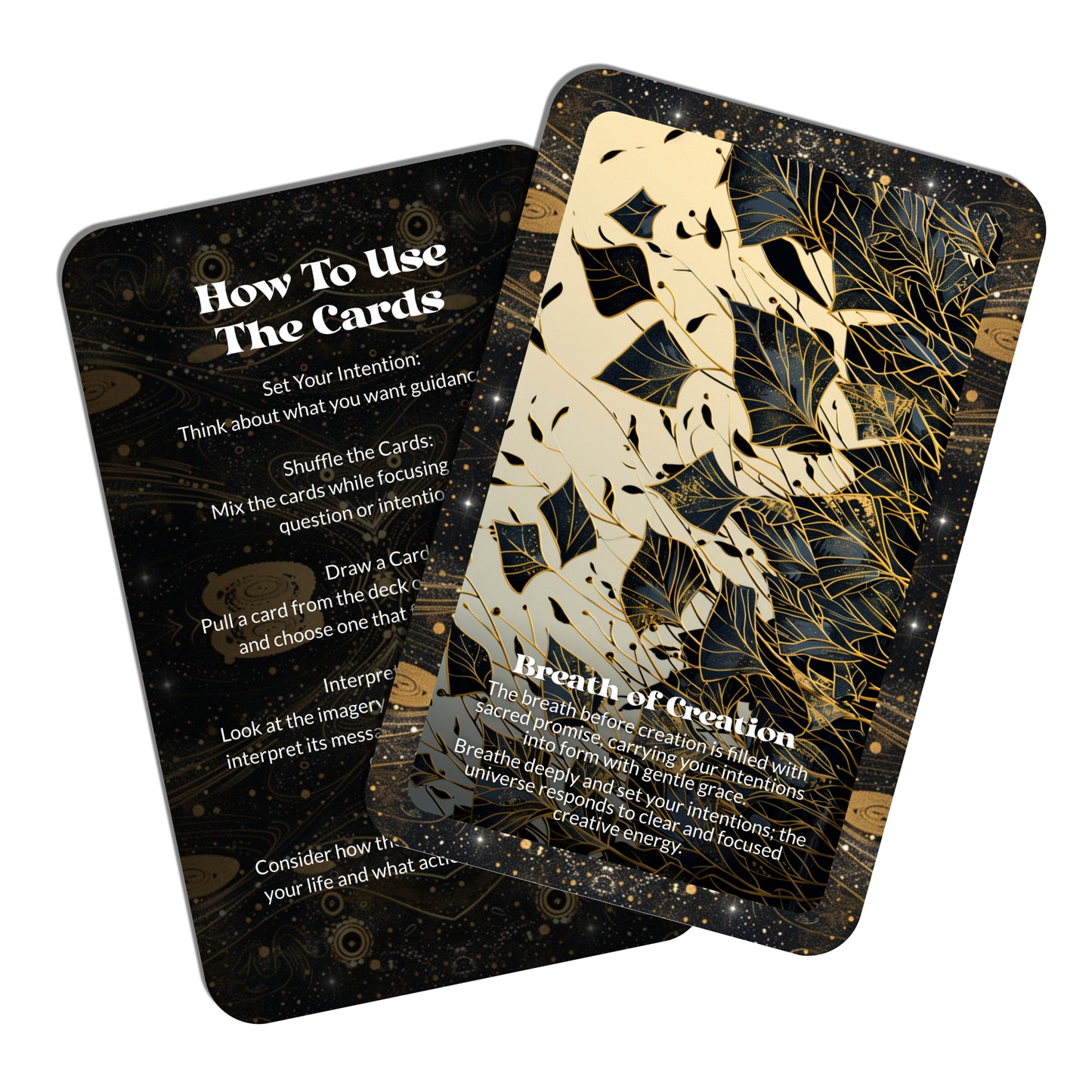 The Blank Spell – A Creative Intuition Oracle Deck – 22 Oracle Cards – Begin with Nothing, Channel Everything