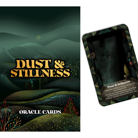 Dust & Stillness – A Meditation & Clarity Oracle Deck – 22 Oracle Cards – Where Quiet Dust Holds Wisdom