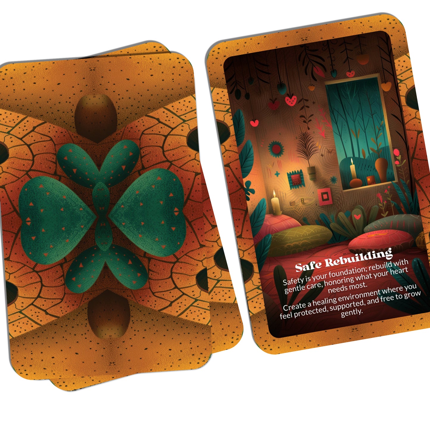 The Gentle Rebuild – A Recovery Oracle Deck – 22 Oracle Cards – Restore the Foundation of the Soul