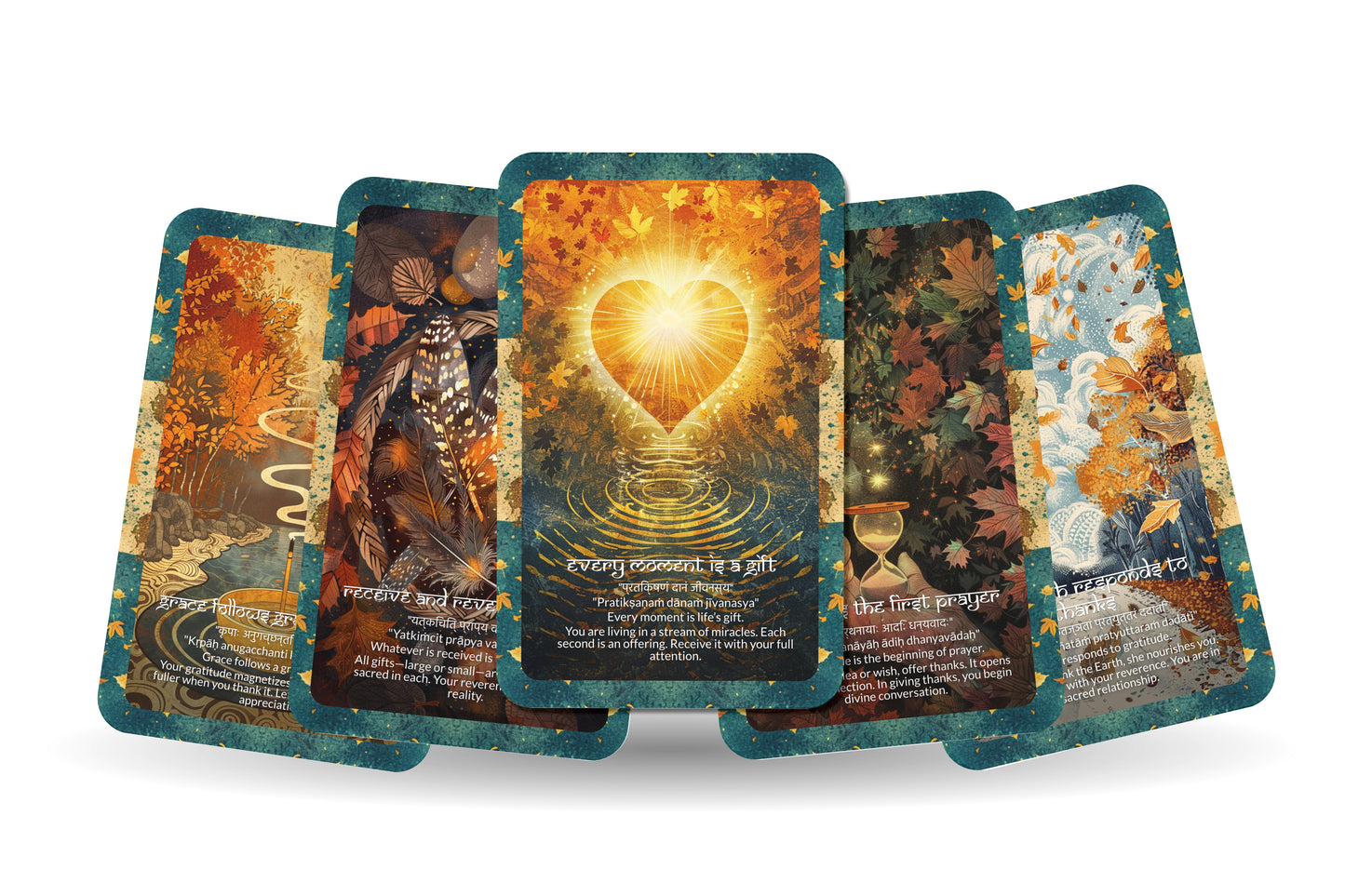 Grace Mantra – A Divine Flow Oracle Deck – 22 Oracle Cards – Moving with Sacred Elegance