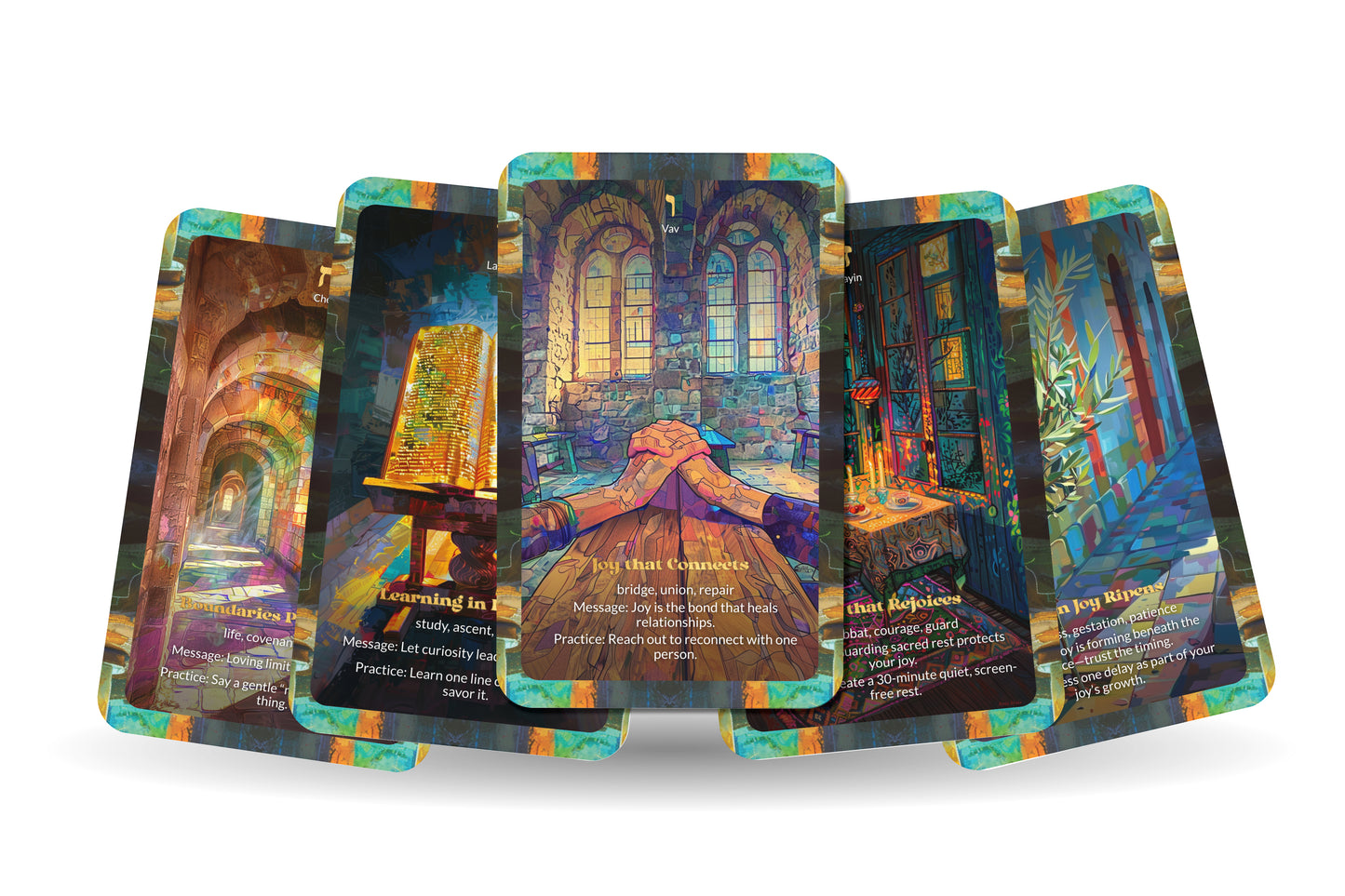 Joy Oracle – Serve God with Simcha – 22 Oracle Cards – Celebrate the Light Within