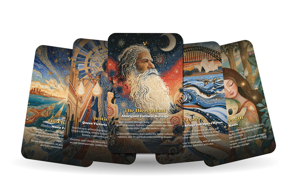 The Tarot of Sydney – An Australian Coastal Tarot Deck – 22 Tarot Cards – Harbour, Ocean, and Aboriginal Heritage