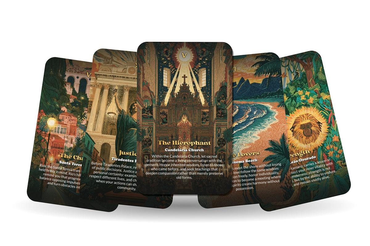 The Tarot of Rio de Janeiro – A Brazilian Carnival Tarot Deck – 22 Tarot Cards – Mountains, Music, and Ocean Spirit