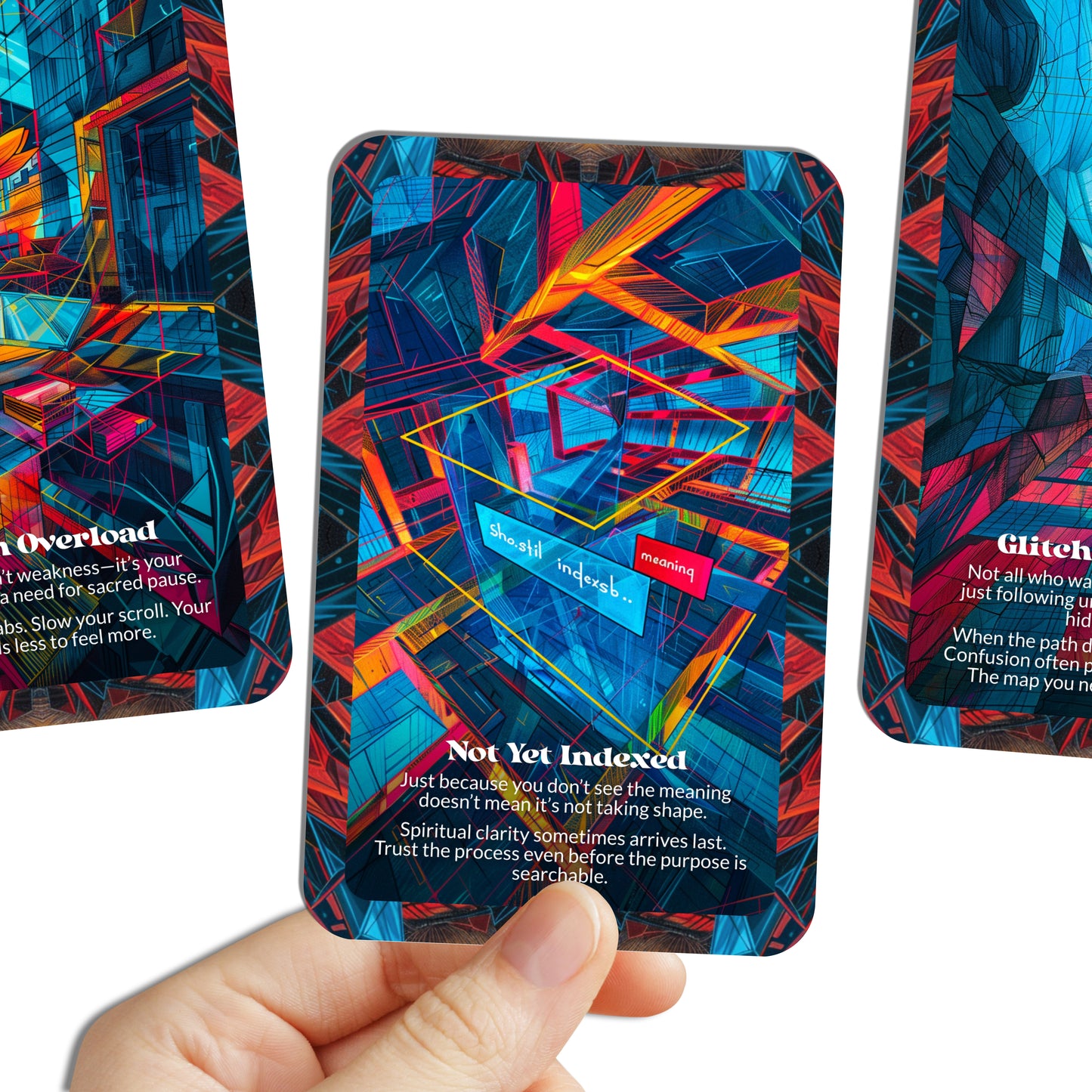 404 Oracle Not Found – An Uncertainty Oracle Deck – 22 Oracle Cards – Embrace the Sacred Glitch