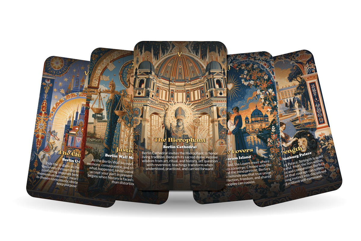 The Tarot of Berlin – A Modern History Tarot Deck – 22 Tarot Cards – Transformation Through Germany’s Cultural Heart