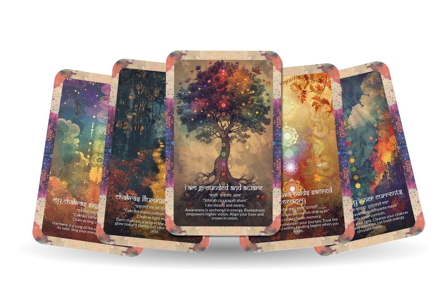 Chakra Mantra – An Energy Center Oracle Deck – 22 Oracle Cards – Aligning the Inner Rainbow