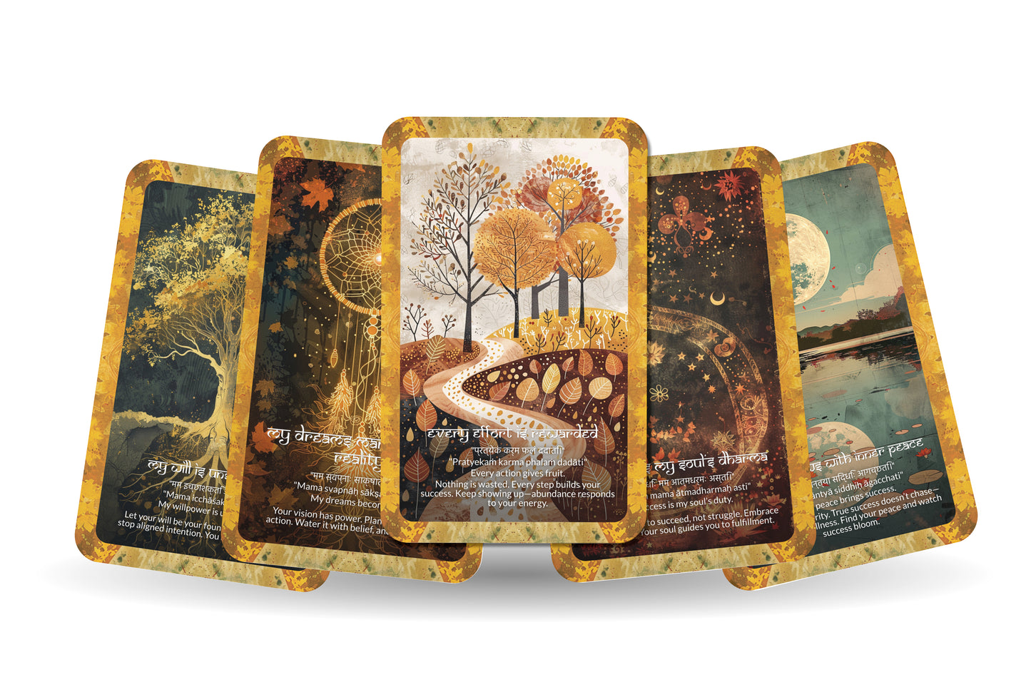 Success Mantra – A Manifestation Oracle Deck – 22 Oracle Cards – Aligning with Triumph and Purpose