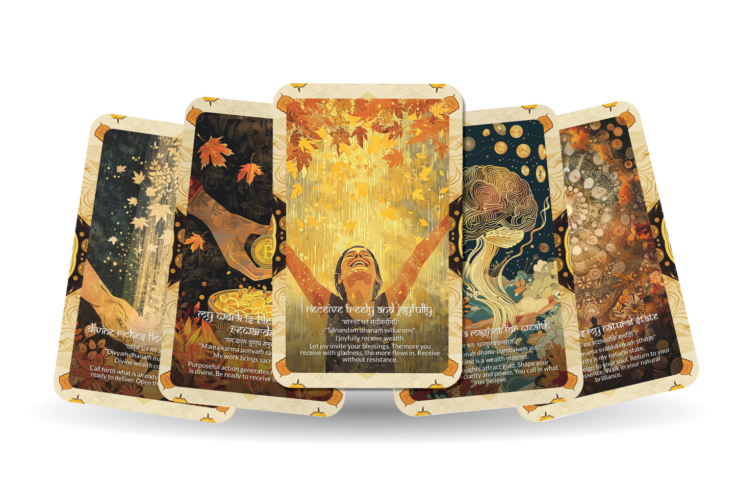 Wealth Mantra – An Abundance Oracle Deck – 22 Oracle Cards – Prosperity in All Dimensions