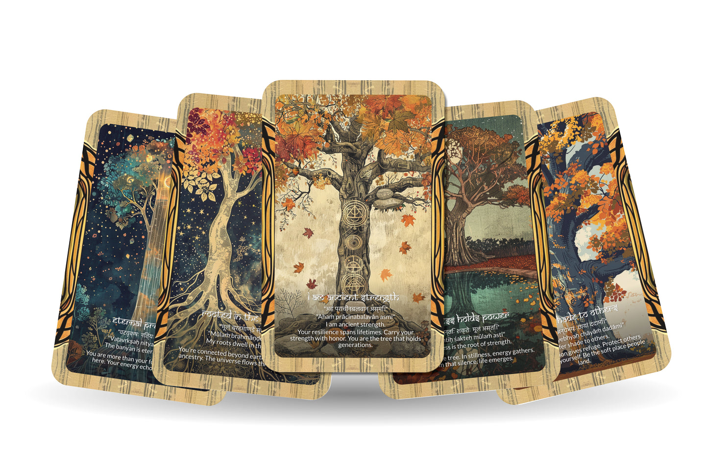 Banyan Tree Mantra – A Sacred Tree Oracle Deck – 22 Oracle Cards – Rooted in Eternal Wisdom