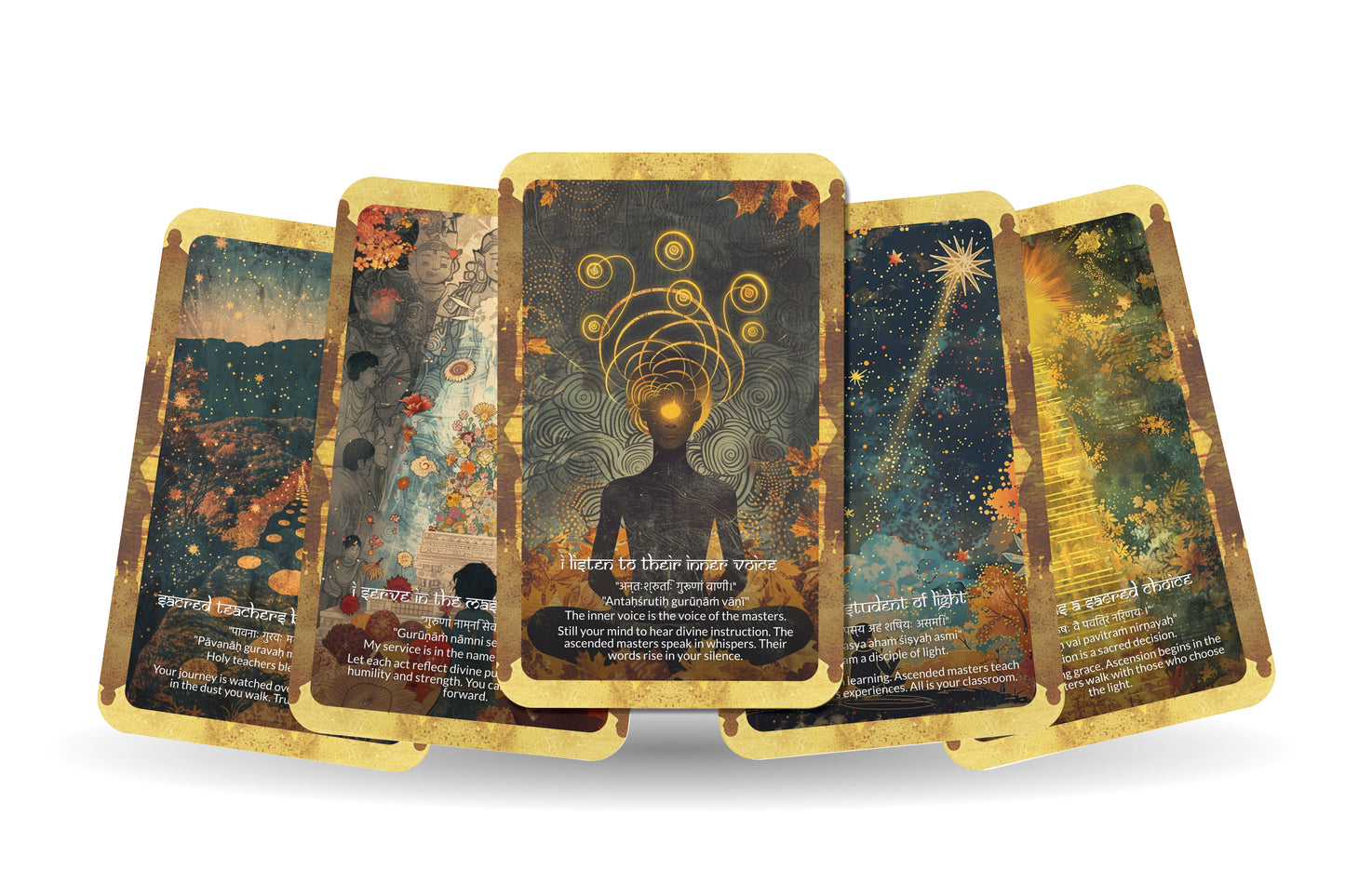 Ascended Masters Mantra – A Higher Realms Oracle Deck – 22 Oracle Cards – Guidance from Enlightened Beings