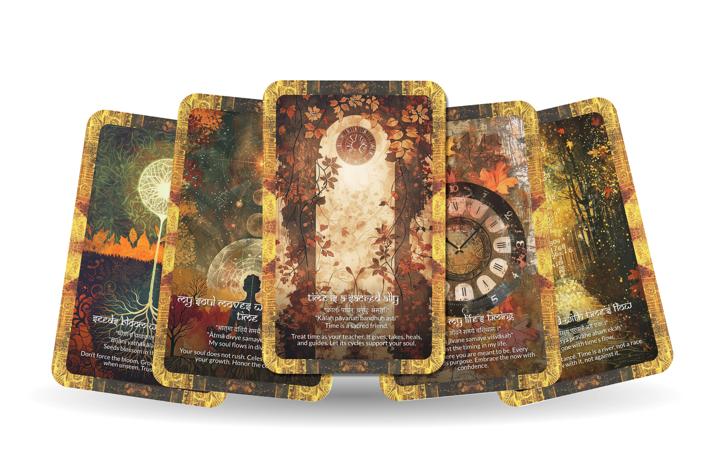 Timing Mantra – A Divine Flow Oracle Deck – 22 Oracle Cards – Trust the Rhythm of the Universe