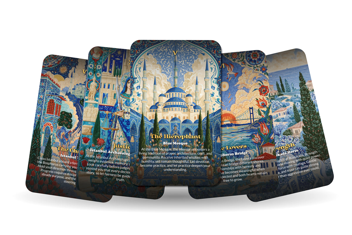The Tarot of Istanbul – A Bosphorus Mysticism Tarot Deck – 22 Tarot Cards – Where East Meets West
