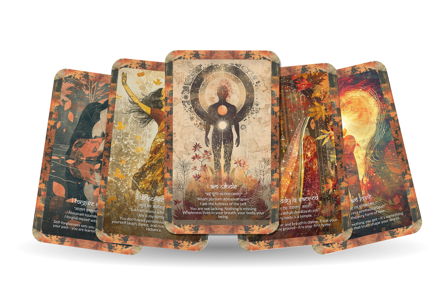 Self-Love Mantra – A Worthiness Oracle Deck – 22 Oracle Cards – Embracing the Beauty Within