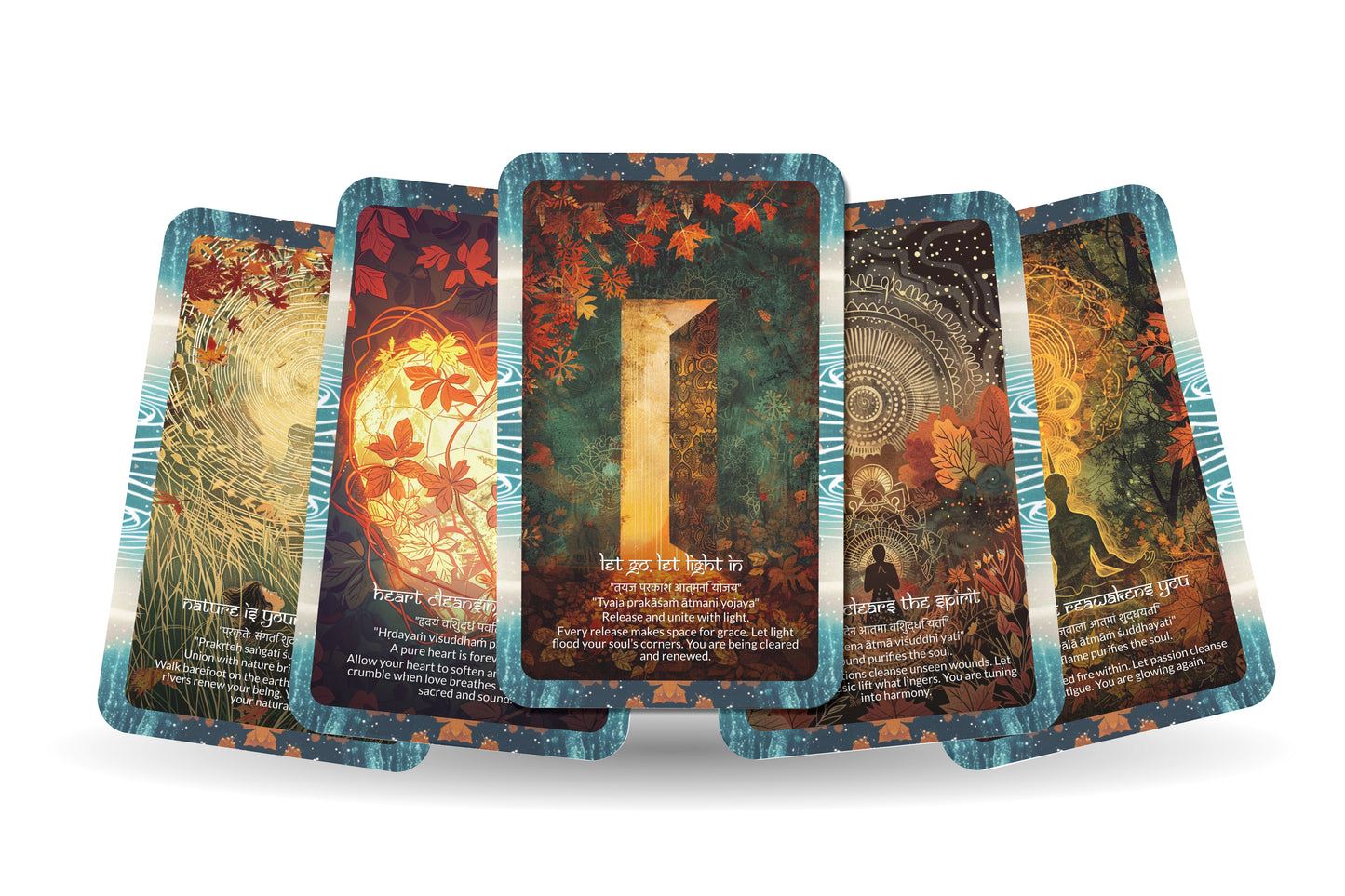 Purification Mantra – A Soul Detox Oracle Deck – 22 Oracle Cards – Cleansing Mind, Body, Spirit