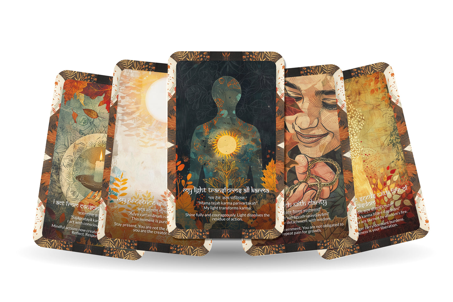 Karma-Clearing Mantra – A Liberation Oracle Deck – 22 Oracle Cards – Releasing Past Energies