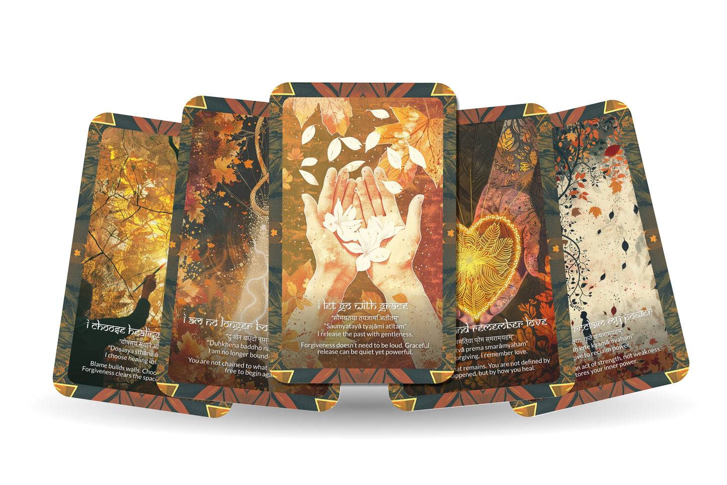 Forgiveness Mantra – A Heart Healing Oracle Deck – 22 Oracle Cards – Release, Renew, and Liberate