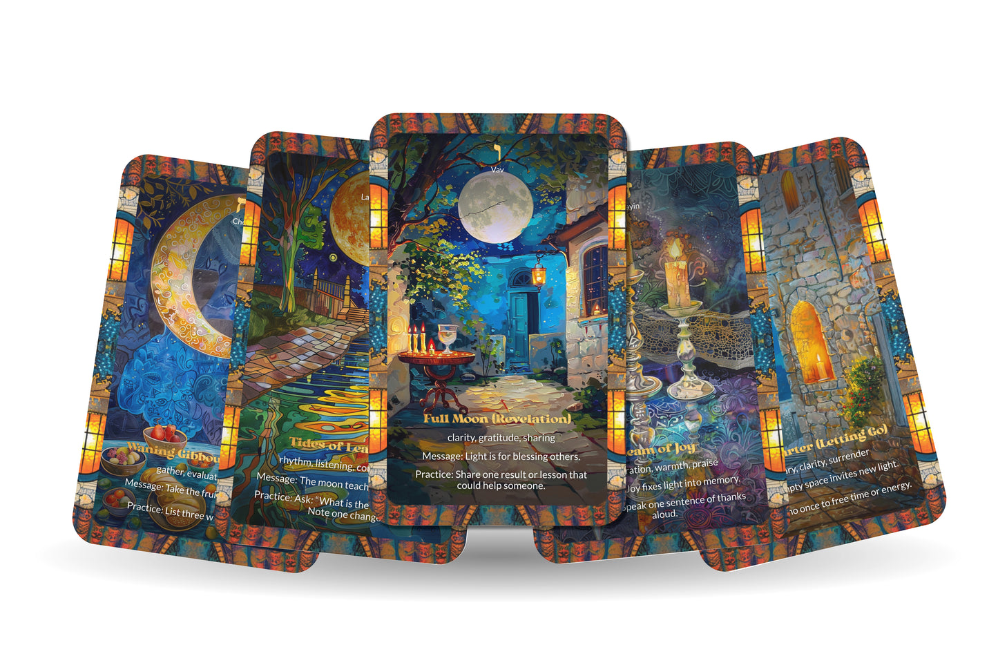 The Moon Oracle – 22 Oracle Cards – Cycles of Hidden Illumination