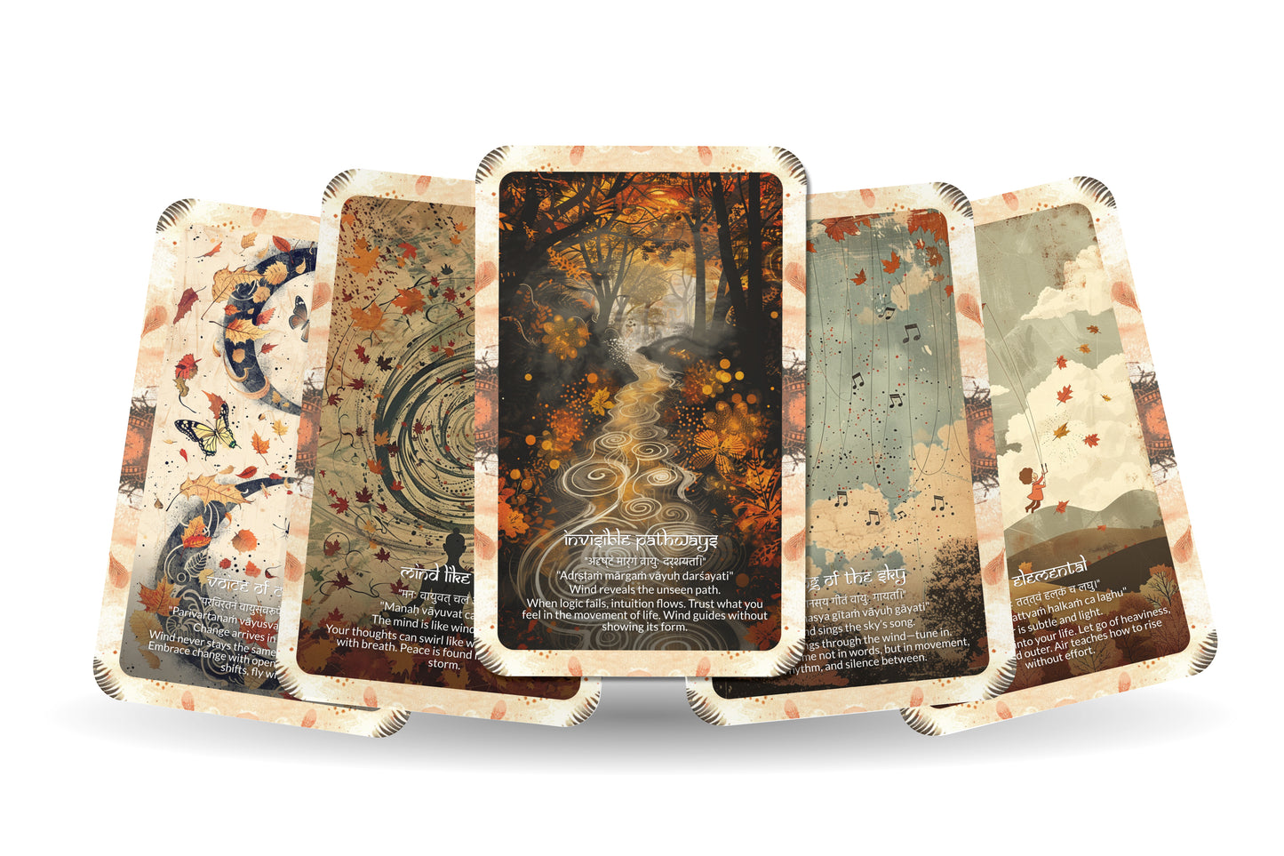 Wind Mantra – A Clarity Oracle Deck – 22 Oracle Cards – Messages from the Air Element