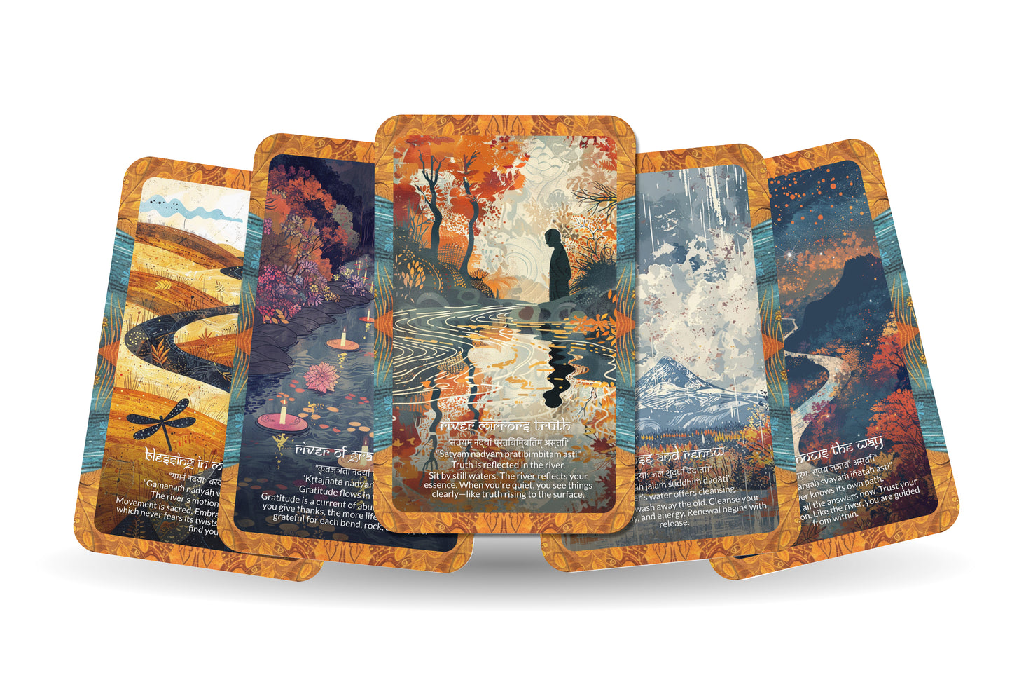 River Mantra – A Flow Oracle Deck – 22 Oracle Cards – Trusting the Current of Life