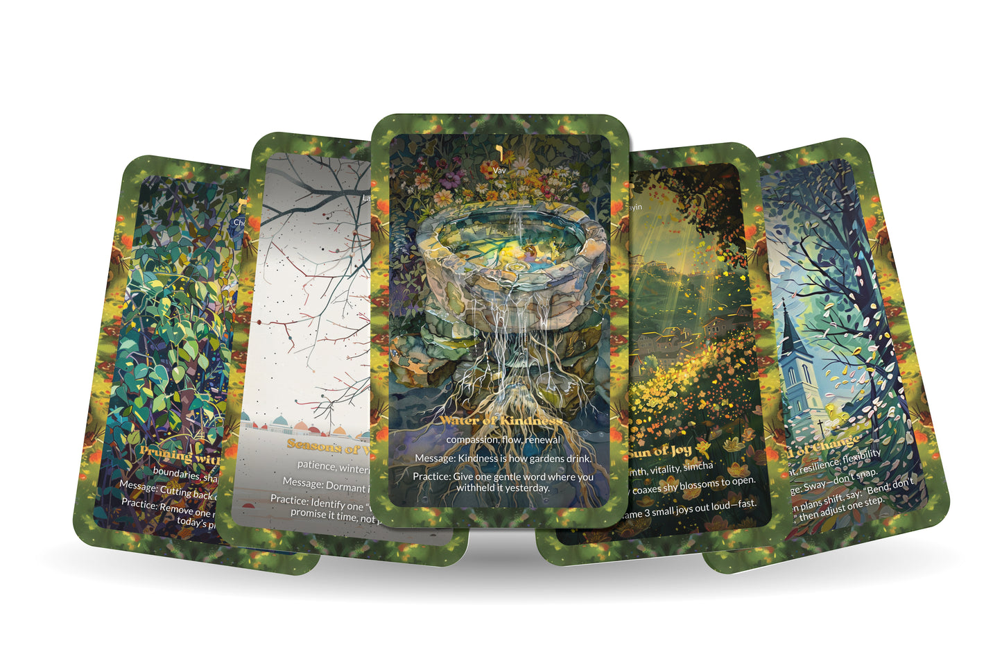 The Garden of the Souls Oracle – 22 Oracle Cards – Walk Among Living Teachings