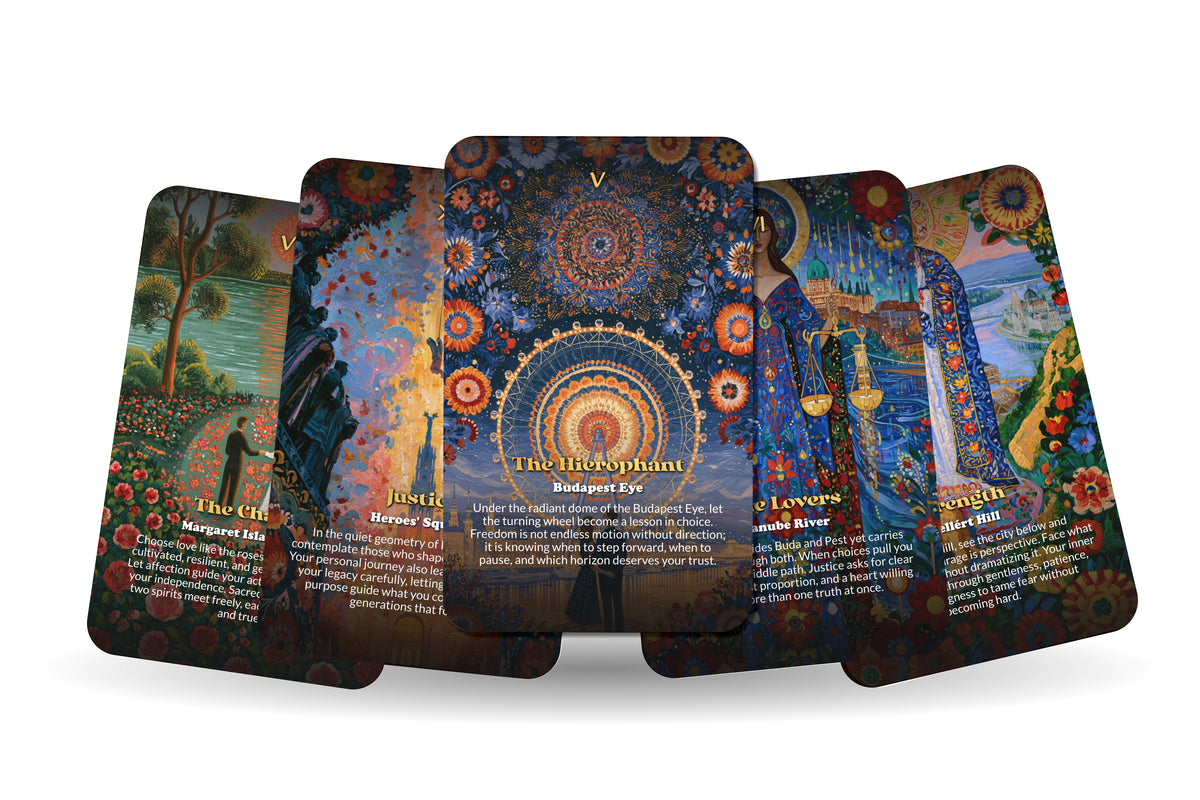 The Tarot of Budapest – A Danube Mysticism Tarot Deck – 22 Tarot Cards – Thermal Waters and Hungarian Heritage