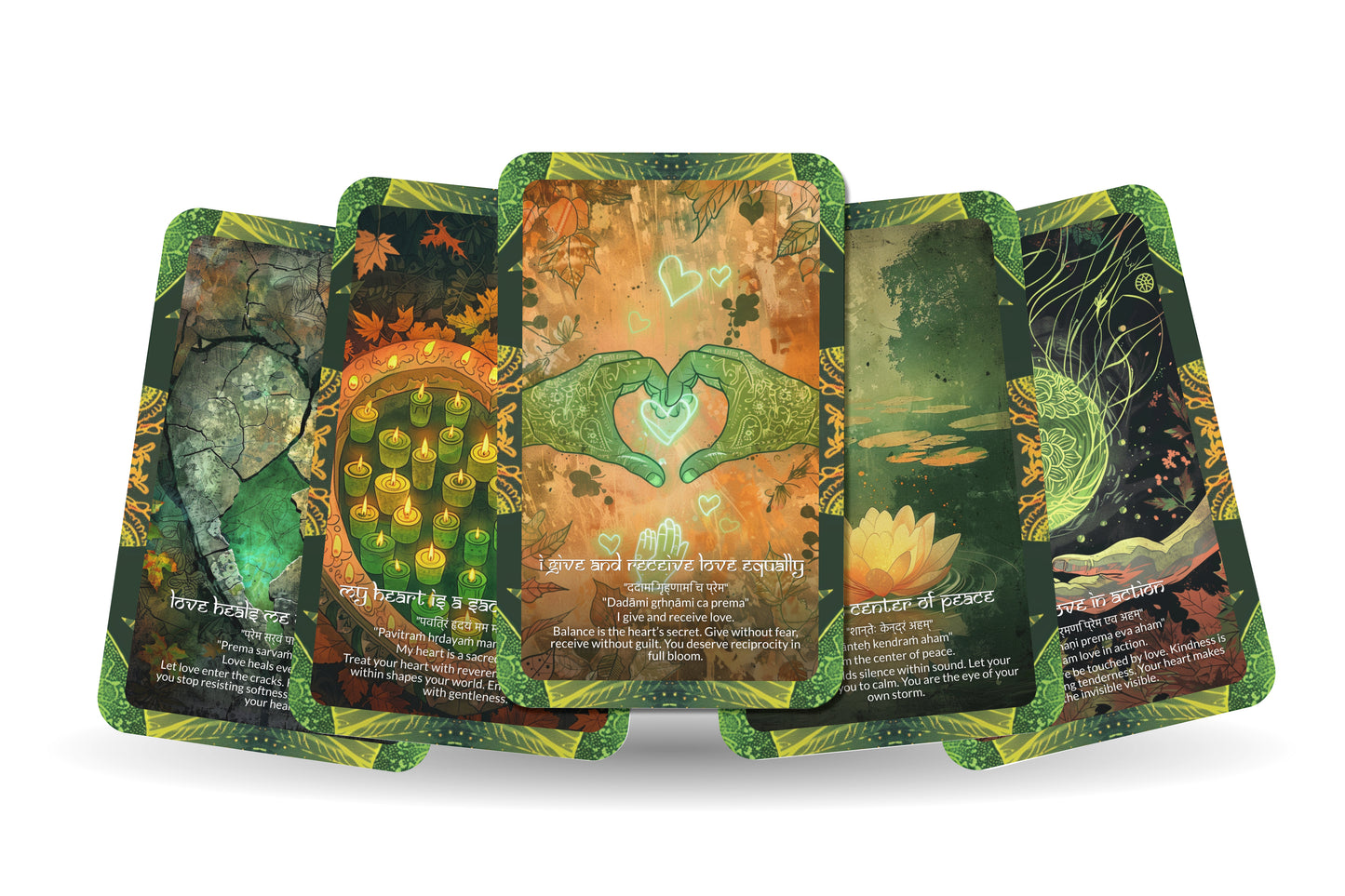 Heart Mantra – A Love Frequency Oracle Deck – 22 Oracle Cards – Wisdom from the Sacred Center