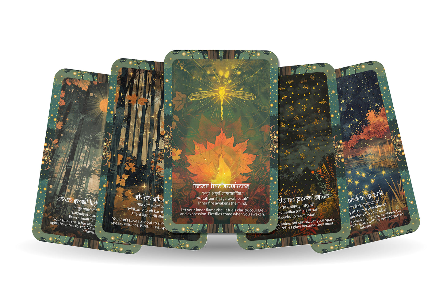 Firefly Mantra (Inner Spark) – A Light Within Oracle Deck – 22 Oracle Cards – Illuminating the Darkness